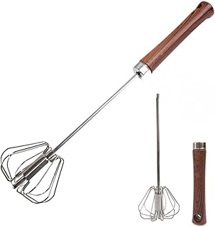 Batteur à œufs semi-automatique pour mélange manuel de cuisine, mousser, remuer, mélanger, fouetter