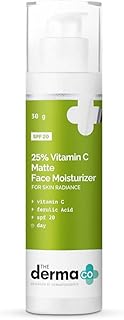 The derma co crème hydratante mate à la vitamine c pour le visage