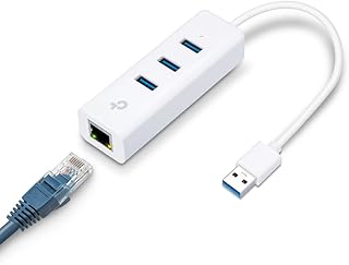 Hub usb portable tp-link usb 3.0 à 3 ports avec adaptateur réseau gigabit