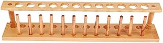 Support de tube à essai en bois de luxe à 12 trous