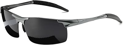 Lunettes de soleil aviateur polarisées pour hommes avec verres hd uv400 et monture