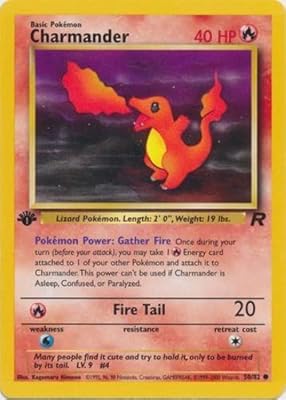 Pokémon salamèche (50) team rocket première édition