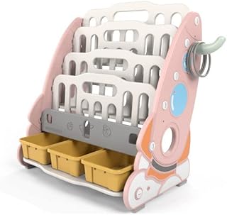 Bibliothèque pour tout-petits, bibliothèques pour enfants 2 en 1, ensemble de rangement multifonctionnel