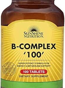 Sunshine nutrition complexe b 100 comprimés. Catalogue géant, prix mini chez Diaytar Sénégal