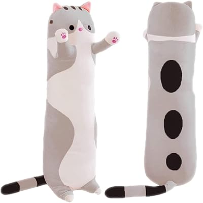 Joli chat mignon et charmant animaux en peluche grand oreiller en peluche