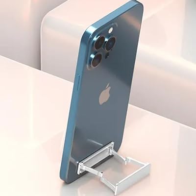 Nouveau petit support de téléphone portable pliable en aluminium pour bureau (c)
