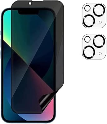 Monista [2+2 pièces] compatible avec iphone 14 pro protection d'écran anti-espion film d'écran