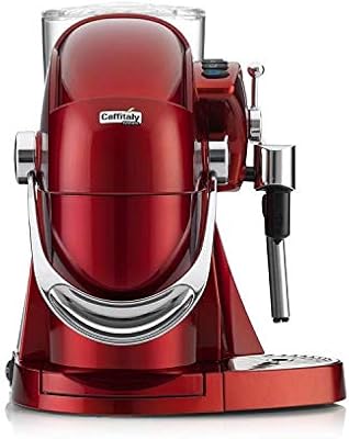 Cafetière à capsules une tasse caffitaly, rouge