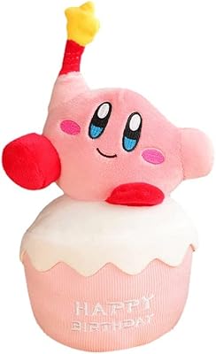 Kawaii kurumi cinnamoroll chien gâteau d'anniversaire kirby melody peluche sanrio glow chant peluche
