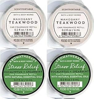 Bath & body works recharge portable anti-stress en teck et acajou avec eucalyptus