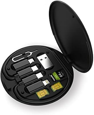 Adaptateur de boîte de stockage de câble de données multifonction zaljmos pour lightning