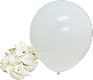 Ballons à hélium en latex blanc standard pour fête (40 pièces blanc standard)