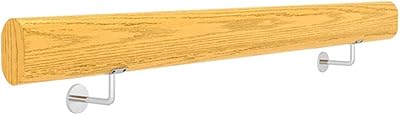 Kit de main courante d'escalier moderne avec supports en acier inoxydable fixés au