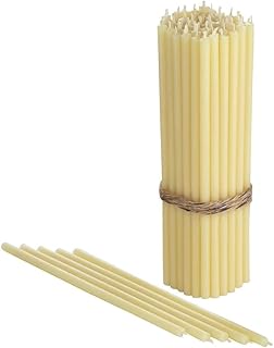 Bougies danilovo en cire d'abeille pure - sans goutte ni fumée, bougies longues
