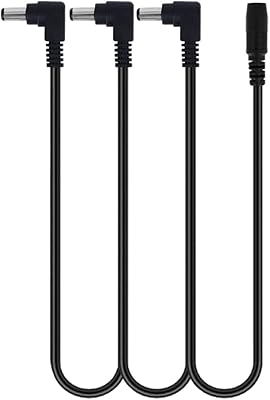 Câble d'alimentation cc en guirlande à 3 voies pour adaptateur de pédale