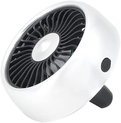 The white shop mini ventilateur de ventilation de voiture avec lumière led, matériau