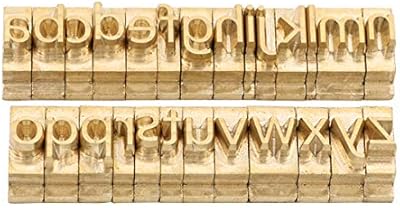 Zonepack moule d'estampage de symboles de chiffres de l'alphabet en laiton flexible, porte-lettre