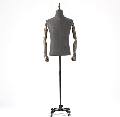 Excellente forme de mannequin masculin avec base roulante pour la couture de couturière