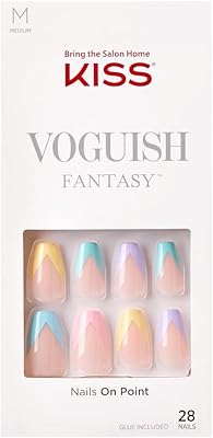 Kit de faux ongles fujish fantasy boule disco avec lime à ongles colle