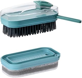Brosse de nettoyage polyvalente everunique éponge distributrice de savon pour cuisine salle