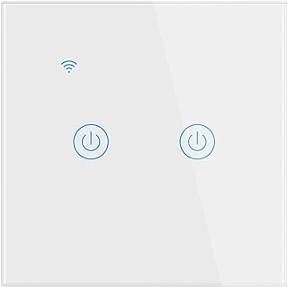 Interrupteur mural intelligent wifi, interrupteurs sans fil, aucun fil neutre requis, compatible