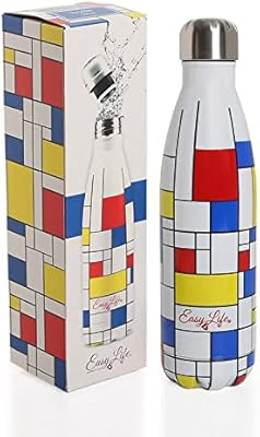 Bouteille isotherme mondrian - multicolore, 500 ml