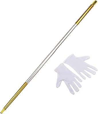 Baguette magique de poche télescopique en acier inoxydable ekasafe, baguette magique portable