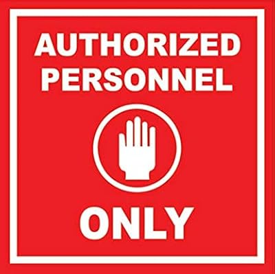Autocollant esplanade « personne autorisée » uniquement - facile à installer, résistant aux