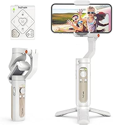 Stabilisateur de cardan 3 axes pour smartphones - support de téléphone portable pliable