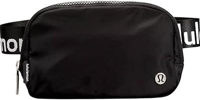 Sac banane lulu lemon everywhere, 1 litre (noir/blanc), blanc, taille unique, blanc, taille