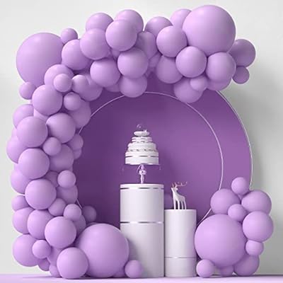 Ballons violets 84 pièces 84 ballons violet clair, guirlande en arc, kit 5"+12"+18"