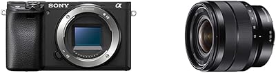 Appareil photo sans miroir sony alpha a6400 aps-c avec objectif zoom grand angle