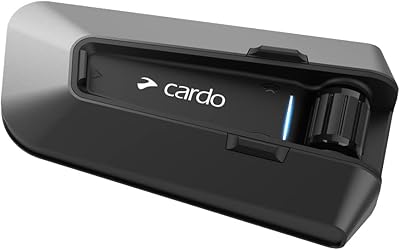Haut-parleurs de moto bluetooth cardo packtalk edge, noirs, pt200001, packtalk edge single