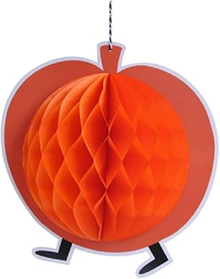 1 ruche en papier à suspendre pour décoration de fête d'halloween à la maison (citrouille effrayante). Diaytar : Vivez l'expérience du shopping malin