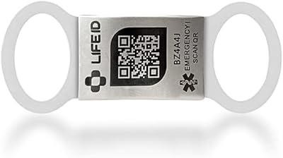 Livehelper medical id, s'enfile sur tous les bracelets de montre et bracelets, conçu