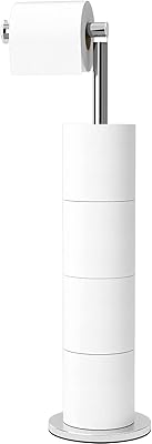 Porte-papier toilette pliable porte-papier autoportant rangement de papier en acier inoxydable