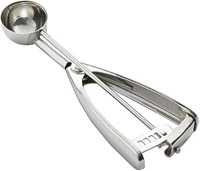 Pelle à glace gulfdale's cuillère biscuits avec gâchette acier inoxydable 18 8