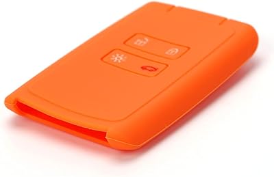 Coque de support de clé de voiture en silicone 4 boutons, pour renault