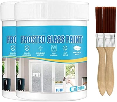 Peinture pour verre dépoli pour portes et fenêtres jiawei mat et brumeux (200g)