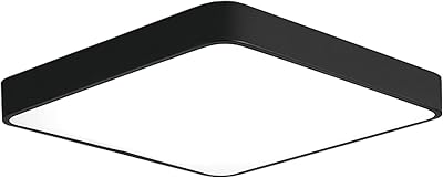 Plafonnier led carré janed 24w 12 pouces, plafonnier moderne 6500k blanc froid économie
