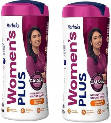 Horlicks womens plus calseal caramel 400 grammes paquet de 2