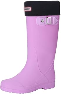 Bottes de pluie zapora pour femmes, bottes de pluie mi-mollet en pvc