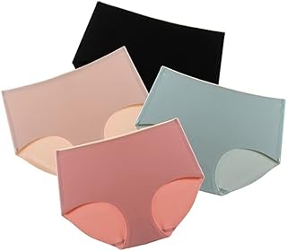 Culotte taille haute en soie naturelle douce pour femme (paquet de 4)