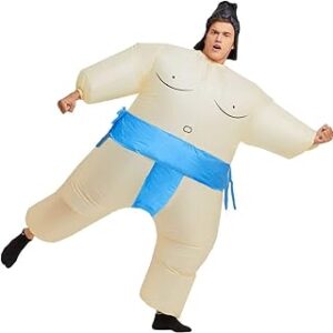 COSTUME DE LUTTEUR SUMO GONFLABLE ADULTE COSPLAY FÊTE D'HALLOWEEN ROBE FANTAISIE