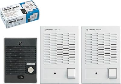 Système de réponse à porte unique aiphone c-123lw chimecom avec double tête