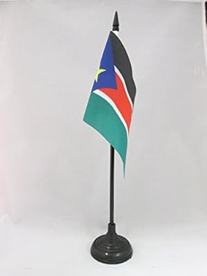 Drapeau de table soudan du sud 15 x 10 cm
