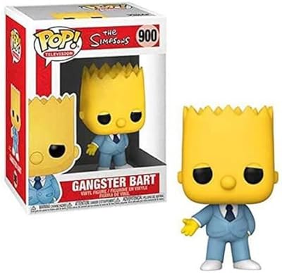 Funko 52947 pop animation : les simpsons mafia bart, multicolore