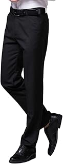 Pantalon formel décontracté pour hommes, pantalon extensible de costume de bureau à jambe