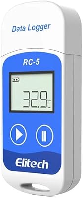 Enregistreur de données de température usb litec rc-5 - haute précision, facile à