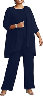 Zhongqifen costumes de mariage grande taille pour femmes, costumes formels 3 pièces